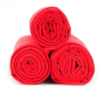 Handtuch für das fitnessstudio aus zweilagiger mikrofaser basic Dr.Bacty 60x130 - rot