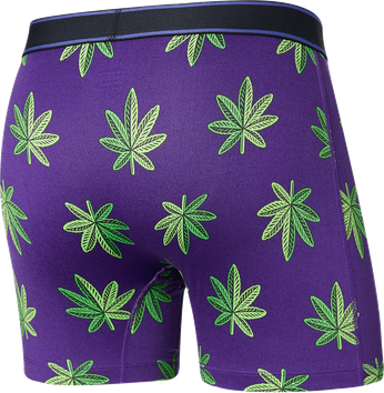 Herren-Atmungsaktive SAXX DAYTRIPPER Boxer Brief Fly mit Hanf-Reißverschluss - Lila.