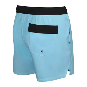 Herren Badeshorts mit 2-in-1 Taschen SAXX OH BUOY - kurz - blau