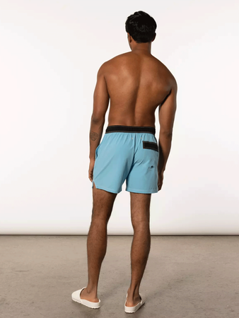 Herren Badeshorts mit 2-in-1 Taschen SAXX OH BUOY - kurz - blau