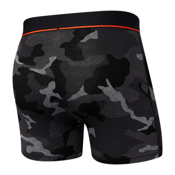 Herren-Boxershorts SAXX Ultra Schwarz Tarnmuster - Schwarz