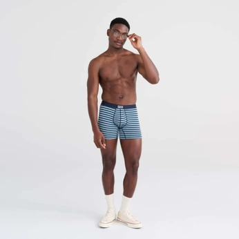 Herren-Schnelltrocknungsboxershorts SAXX VIBE super soft - marineblau