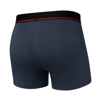 Herren elastische kurze Boxershorts SAXX NON-STOP STRETCH Trunk mit Reißverschluss - marineblau.