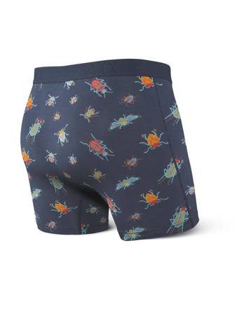 Herrenunterhosen bequeme Herren SAXX ULTRA Boxer Brief Fly Würmer - marineblau.