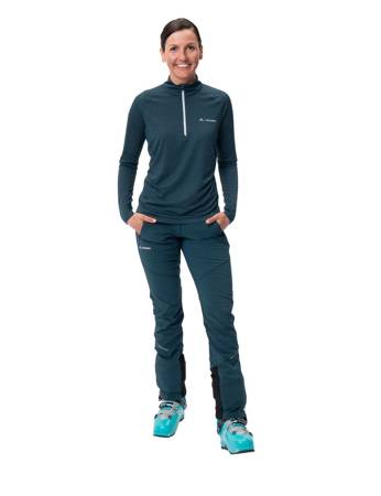 Long -Sleeved Vaude Larce II Damen -Sporthemd - Marineblau