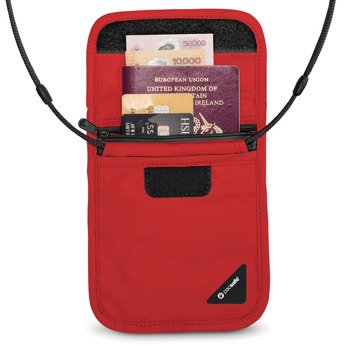 Pacsafe coversafe® x75 RFID-blockierung sicherheit neck pouch - schwarz