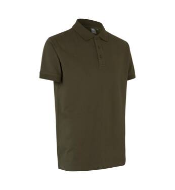 Polo-Shirt, Stretch, Marke ID - Olivgrün