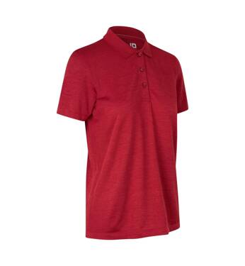 Polo-Shirt, aktiv, Damen, Marke ID - Dunkelrot