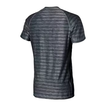Sportliches Herren-T-Shirt mit kurzen Ärmeln aus Recyclingmaterial - SAXX HOT SHOT - schwarz.