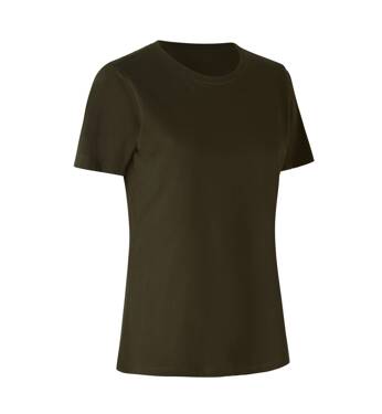 T-Shirt, ökologisch, Damen, Marke ID - Olivgrün