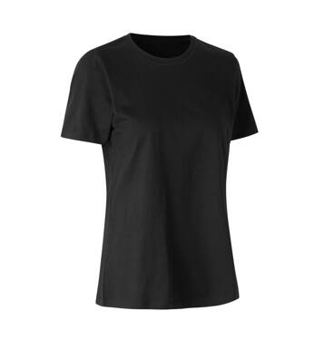 T-Shirt, ökologisch, Damen, Marke ID - Schwarz