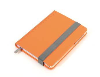 TROIKA notizbuch slimpad a6 soft - orange