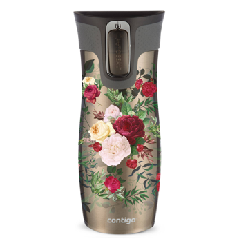 Thermobecher Contigo West Loop 2.0 470 ml - Latte – Blumen