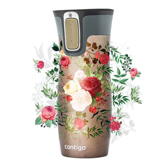 Thermobecher Contigo West Loop 2.0 470 ml - Latte – Blumen