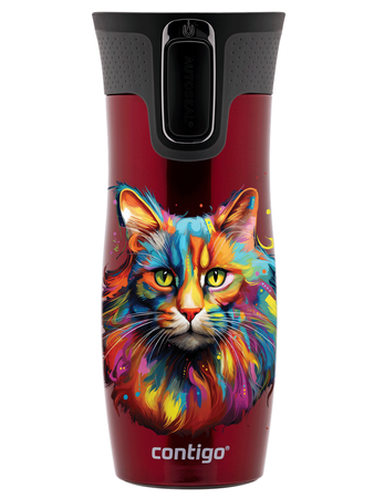 Thermobecher Contigo West Loop 2.0 470ml Katze - rot