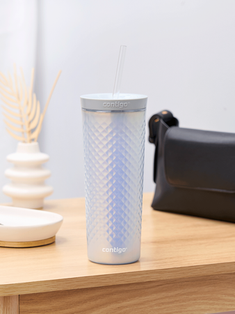 Wasserbecher mit strohhalm Contigo AutoClose Tumbler - Macaroon