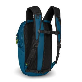 Wasserdichter, diebstahlsicherer Rucksack 18l Pacsafe ECO CX Econyl® - blau.