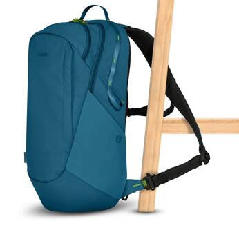 Wasserdichter, diebstahlsicherer Rucksack 25l Pacsafe ECO CX Econyl® - blau.