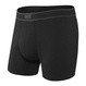 Boxershorts für Herren mit atmungsaktiven SAXX DAYTRIPPER Boxer Brief Fly mit Reißverschluss - schwarz.