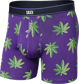 Herren-Atmungsaktive SAXX DAYTRIPPER Boxer Brief Fly mit Hanf-Reißverschluss - Lila.