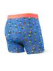 Herren-Schnelltrocknungs-Boxershorts SAXX VIBE Boxer Brief Ananas - Blau.