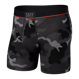 Herren-Schnelltrocknungs-Boxershorts SAXX VIBE Boxer Brief Camouflage - Schwarz