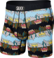 Herren-Schnelltrocknungs-Boxershorts SAXX VIBE Boxer Brief - Camper - mehrfarbig.