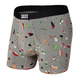 Herren-Schnelltrocknungs-Boxershorts SAXX VIBE Boxer Brief Sushi - Grau