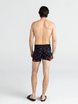 Herren-Schnelltrocknungs-Boxershorts SAXX VIBE Boxer Brief in Bier-Spiel - Schwarz.