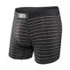 Herren-Schnelltrocknungs-Boxershorts SAXX VIBE Boxer Brief mit bunten Streifen - schwarz