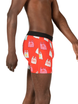 Herren-Schnelltrocknungsboxershorts SAXX VIBE Boxer Brief mit Folienverpackung - rot