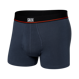 Herren elastische kurze Boxershorts SAXX NON-STOP STRETCH Trunk mit Reißverschluss - marineblau.