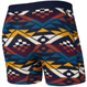 Herren schnelle männliche Boxer Saxx Vibe Super Soft Geometrisches Muster - Marineblau