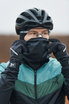 Winterfahrradhandschuhe mit Vaude -Post -Fingern - schwarz