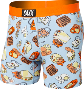 Herren-Schnelltrocknungs-Boxershorts SAXX VIBE Boxer Brief - Toaster - Blau