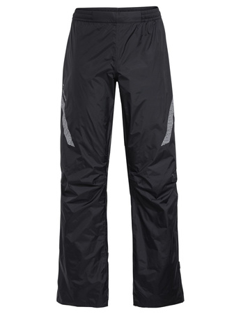 Men's rain pants with Vaude Luminum Performance II reflectors - Black