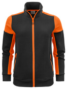 Rozpinana bluza Prime Sweatvest Lady marki Printer - Czarno - pomarańczowy