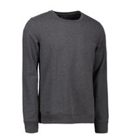 Herren Casual Core O-Neck Charcoal Melange Brand ID, Graphite