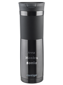 Thermal mug Contigo Byron 720ml with custom inscription - engraved - Gunmetal