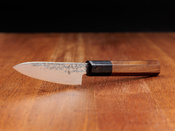 Ekskluzywny Nóż do obierania Aka Tori Tokyo Black 3,5" ze Stali Damasceńskiej – Prezent Biznesowy z Opcją Graweru