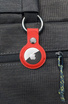 keychain case TROIKA airtag cover - red.