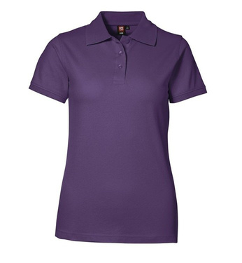 Piqué polo shirt stretch purple