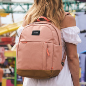 Anti-theft urban backpack Pacsafe Go 15 l - pink