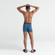 Comfortable men's SAXX ULTRA Boxer Brief Fly - navy blue.