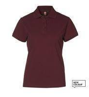 Piqué polo shirt stretch bordeaux