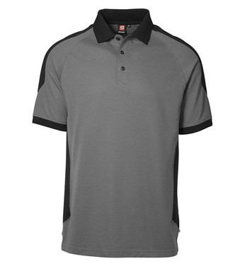 Pro Wear Polo Shirt Contrast Silver Gray