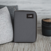 Men's large RFID Pacsafe wallet - dark gray