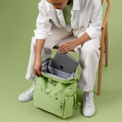 Pacsafe Citysafe CX Econyl Anti-Diebstahl-Rucksack für Frauen - lindgrün