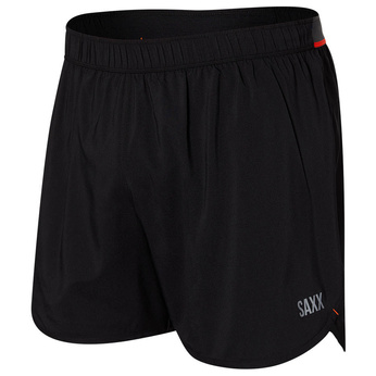 Running shorts with 2-in-1 SAXX HIGHTAIL underwear - black.