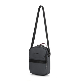 A small anti-theft messenger bag Pacsafe Metrosafe X - dark gray.